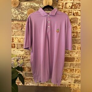 Holderness & Bourne Tailored Fit Sea Island Crest Golf Shirt. XXL. Like new.